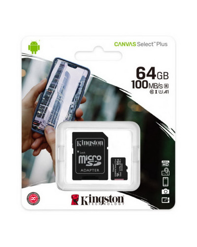 Kingston Canvas Select Plus MicroSDHC UHS-I Class 10 (SDCS2/64GB)