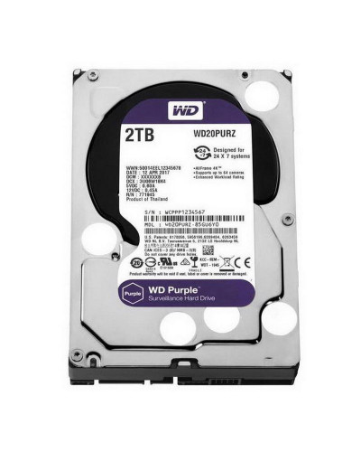 Жорсткий диск Western Digital Purple 2TB 64MB 5400rpm WD20PURZ 3.5 SATA III