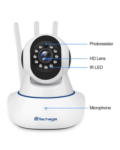 Внутрішня IP-камера Techage Z05-1080 біла