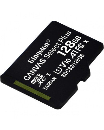 Kingston microSDXC 128GB Canvas Select Plus Class 10 UHS-I U1 V10 A1 (SDCS2/128GBSP)